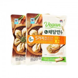 Sajo Vegan 0.6 Tofu Vegetable Gyoza 2x350g 채담만두 Twin Pack Frozen Korean Vegan Gyoza