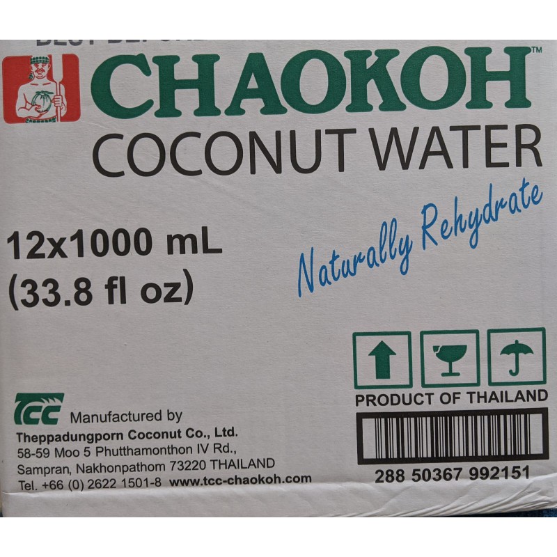 Chaokoh Case of 12x1 Litre Coconut Water