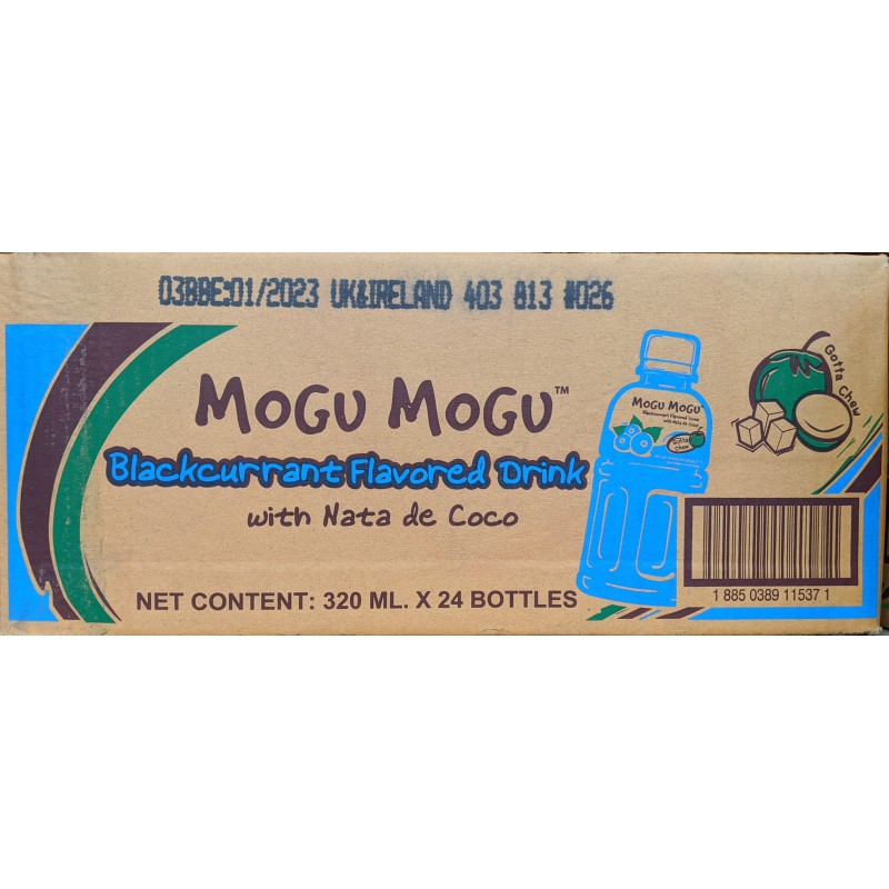 Mogu Mogu Blackcurrant 24x320ml Nata de Coco Blackcurrant Drink