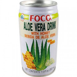 Foco Aloe Vera Drink with Honey 350ml Bebida De Aloe Vera...