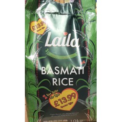 Laila Basmati Rice 10kg Basmati Rice PM£13.99