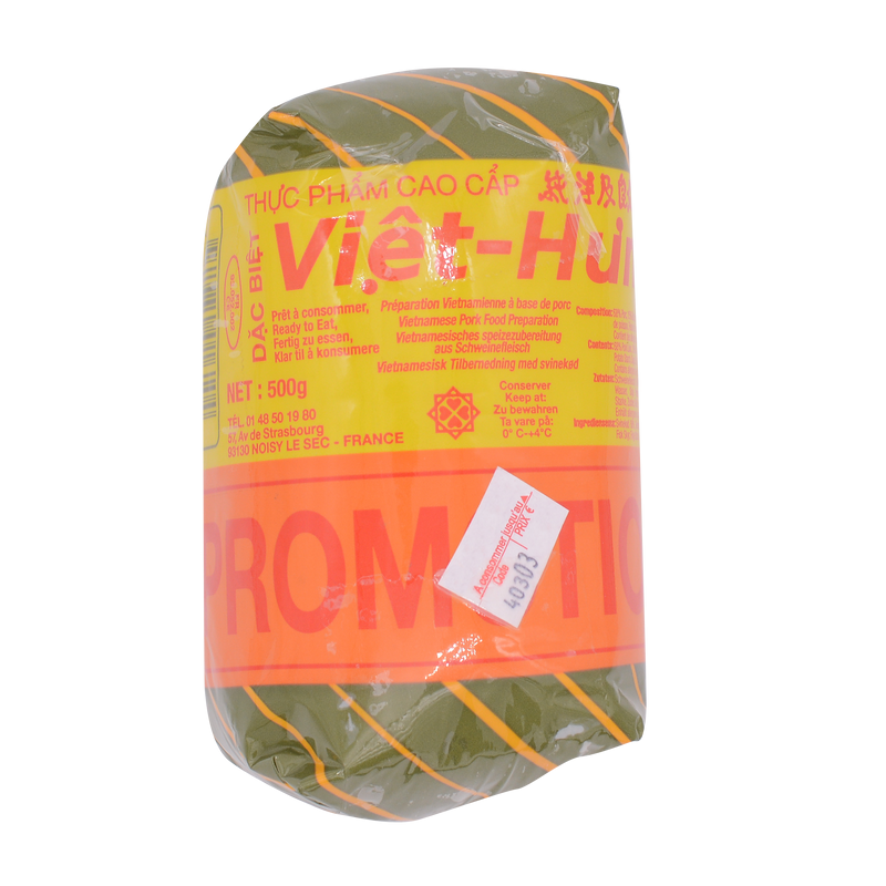Viet-Hung Vietnam Cha Lua Fresh Pork Roll 500g Pork Sausage Spam