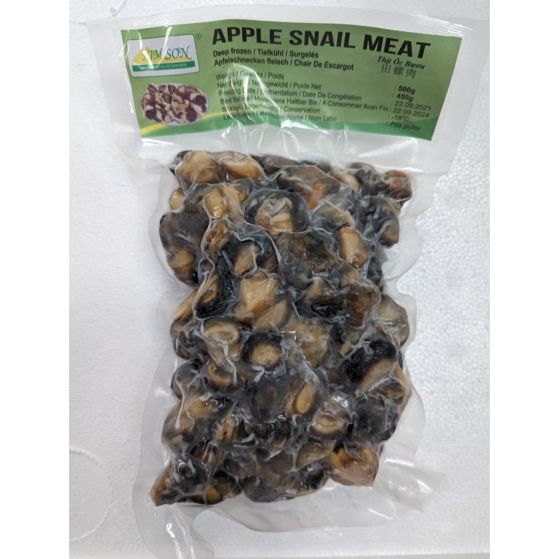 Kim Son Apple Snail Meat 500g Thịt Óc Bươu VN Chair De Escargot Raw Frozen Freshwater Snail