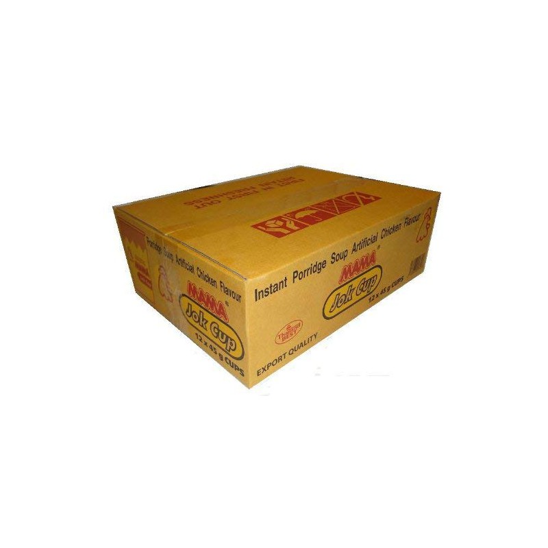 Mama Full Case of 12x Mama - 45g - Jok Cup - Instant Porridge Soup (Chicken) Mama Full Case of 12x Mama - 45g - Jok Cup - Instant Porridge Soup (Chicken)