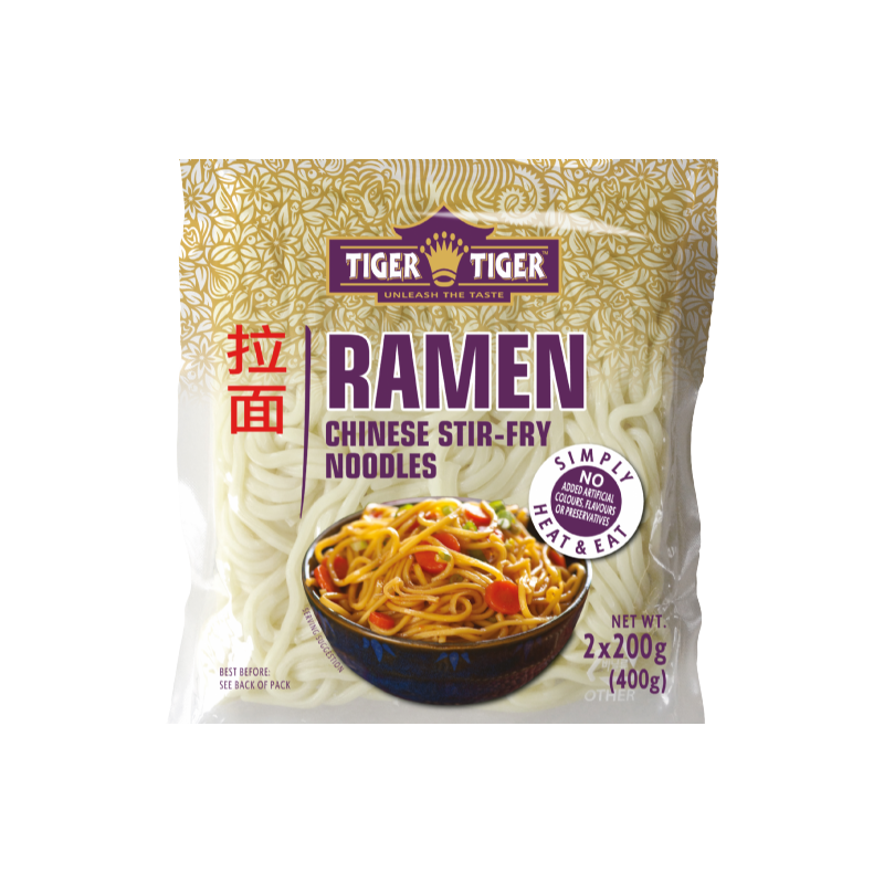 Tiger Tiger  Ramen Chinese Stir-Fry Noodles 10x2x200g Ramen Chinese Stir-Fry Noodles