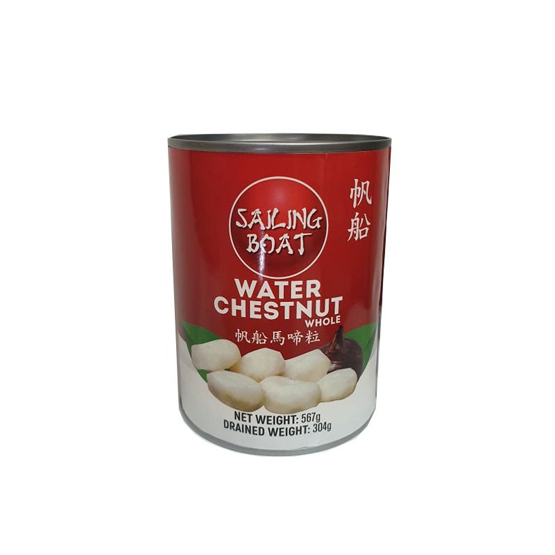 Sailing Boat Water Chestnuts Whole 567g Whole Water Chestnuts