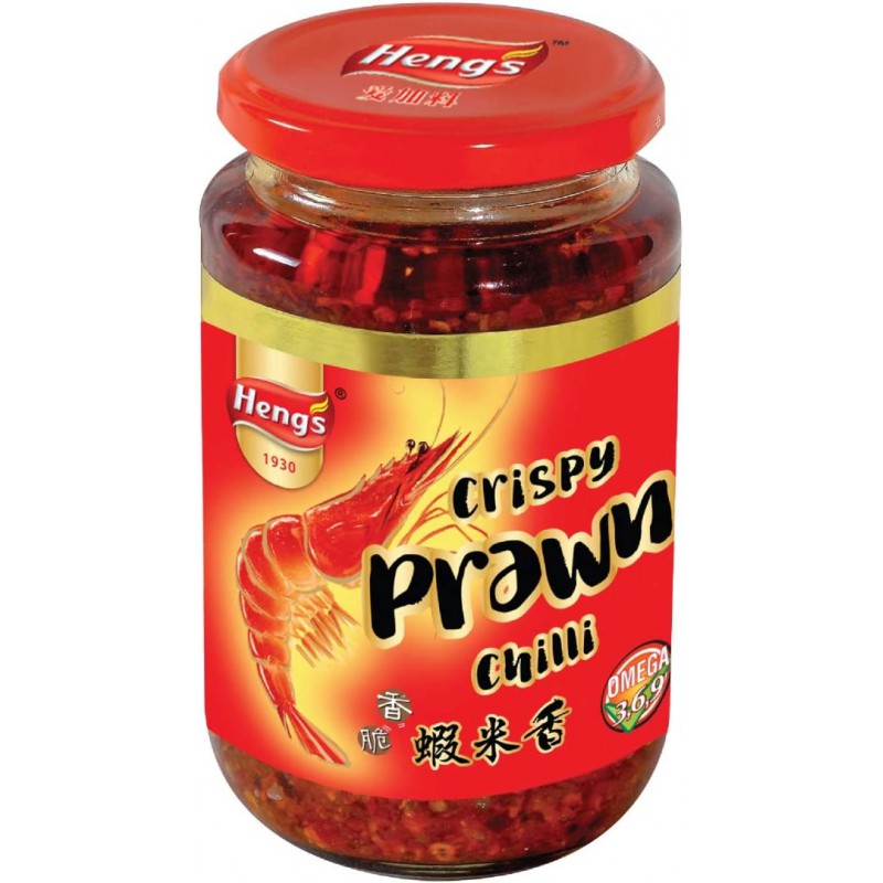 Hengs Crispy Prawn Chilli Sauce 340g Crispy Prawn Chilli Sauce