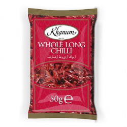 Khanum Whole Long Chilli 50g Whole Long Chillies