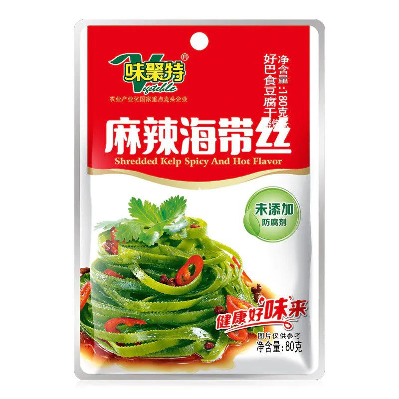 WJT Shredded Kelp 80g Spicy And Hot Shredded Kelp