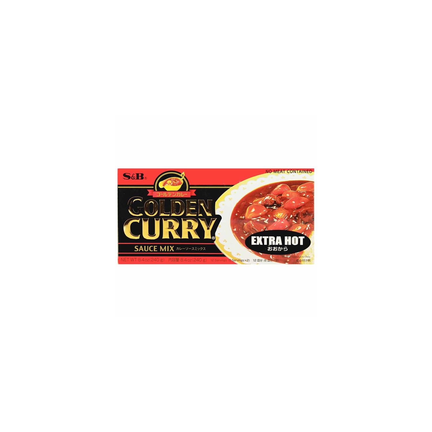 S&B Golden Curry Sauce Japanese 220g Extra Hot Sauce Mix S&B Golden Curry Sauce Japanese 220g Extra Hot Sauce Mix