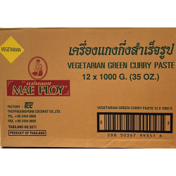 Mae Ploy Green Curry Paste 12x1kg Vegetarian & Vegan Thai Green Curry Paste