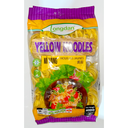 Longdan Egg Free Yellow Noodles 4mm 400g Mì Trứng