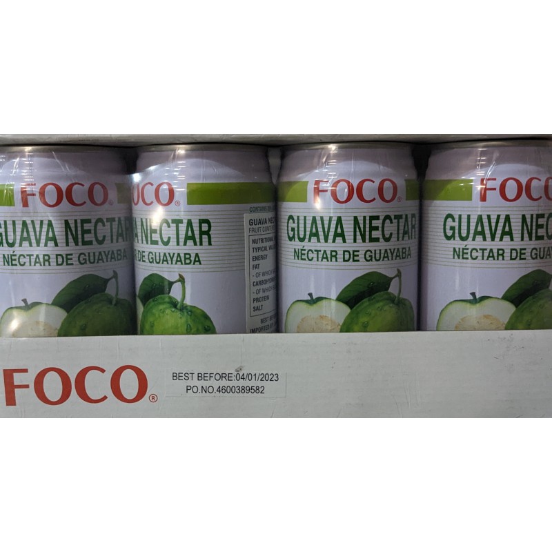 Full Case of 12x Foco Guava Nectar 350ml Nectar De Guayaba