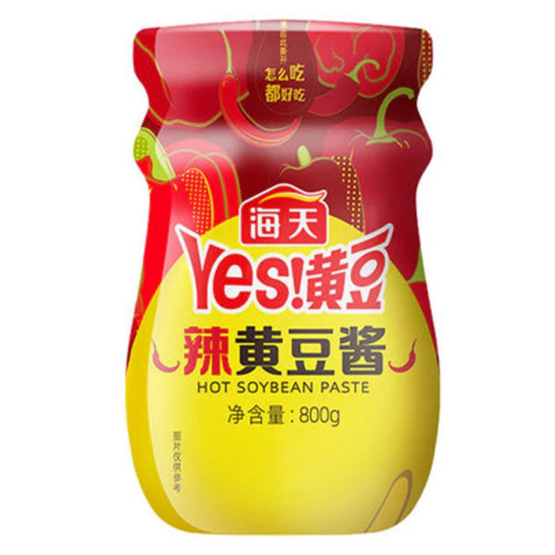 Hai Tian Yes! Hot Soybean Paste 800g 海天辣黄豆酱 Hot Yellow Bean Paste Hai Tian Yes! Hot Soybean Paste 800g 海天辣黄豆酱 Hot Yellow Bean Paste