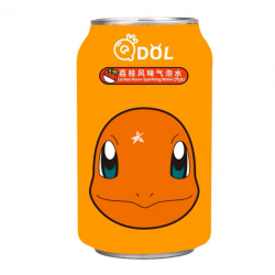 QDOL Pokemon Drink 330ml Lychee Sparkling Water Charmander