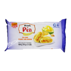 Tan Hue Vien Pia Cake Peanut & Durian 150g Frozen Pia Cakes x2 cái Đậu Phộng Sầu Riêng Bánh Pía