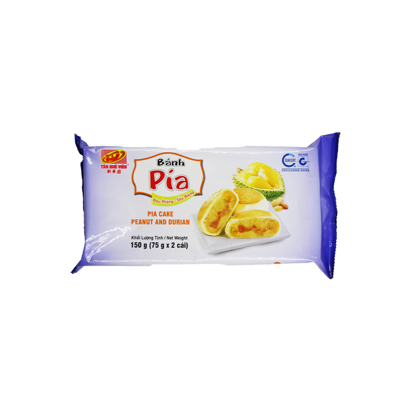 Tan Hue Vien Pia Cake Peanut & Durian 150g Frozen Pia Cakes x2 cái Đậu Phộng Sầu Riêng Bánh Pía