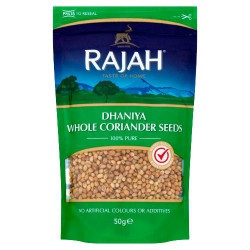 Rajah Coriander Seeds 50g Dhaniya Whole Coriander Seeds