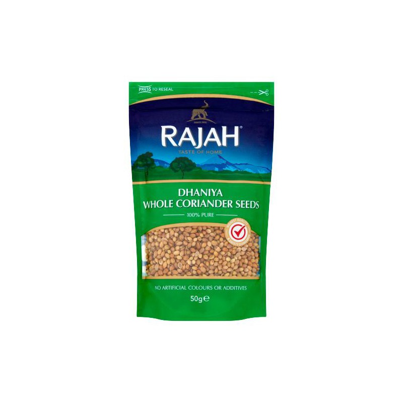 Rajah Coriander Seeds 50g Dhaniya Whole Coriander Seeds