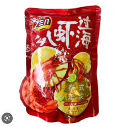 Zen Zen Jumbo Prawn Crackers 70g Ready to Eat Tom Yum Flavour Prawn Crackers