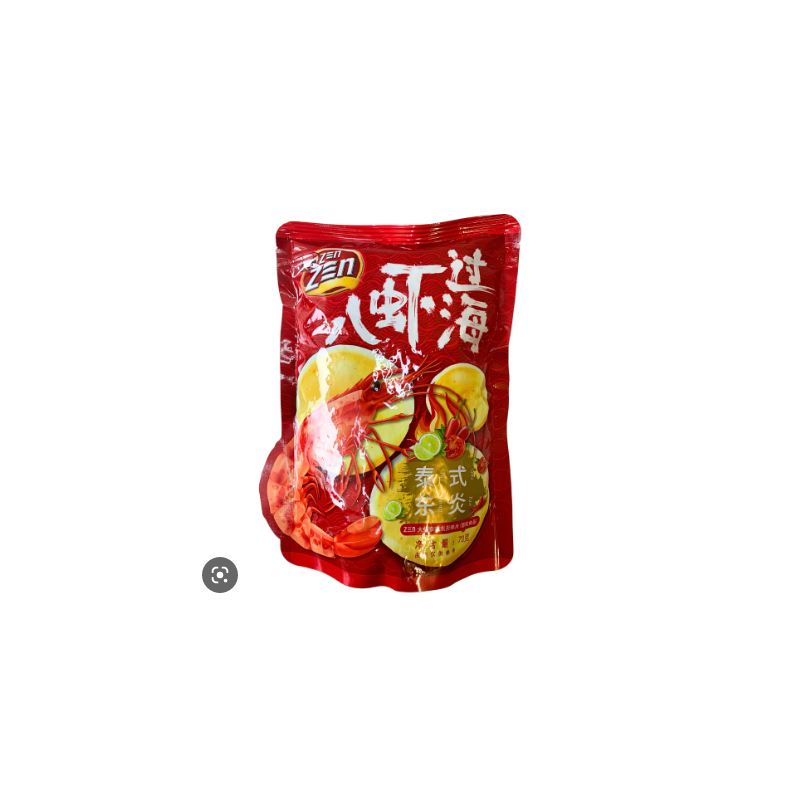 Zen Zen Jumbo Prawn Crackers 70g Ready to Eat Tom Yum Flavour Prawn Crackers