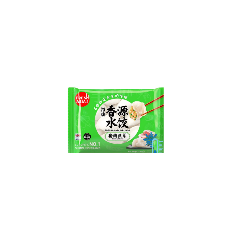 Fresh Asia Foods Dumplings Pork and Chive 400g Frozen Dumplings