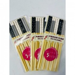 Double Happiness Special Black and White Japanese Style Chopsticks 65g Bamboo Chopsticks