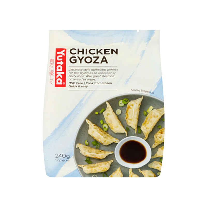 Yutaka Frozen Chicken Gyoza 240g Crispy & Juicy Japanese-Style Dumplings with Chicken