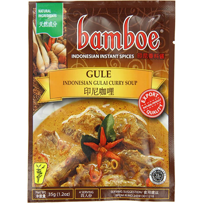 Bamboe Instant Gule 35g Indonesian Gulai Curry Soup Bamboe Instant Gule 35g Indonesian Gulai Curry Soup