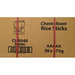 Chang Chantaboon 3mm Rice Sticks 30x375g Chantaboon 3mm Pho Pad Thai Rice Sticks
