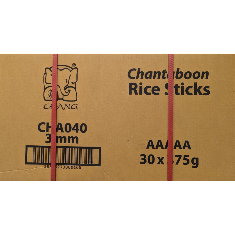 Chang Chantaboon 3mm Rice Sticks 30x375g Chantaboon 3mm Pho Pad Thai Rice Sticks Chang Chantaboon 3mm Rice Sticks 30x375g Chantaboon 3mm Pho Pad Thai Rice Sticks