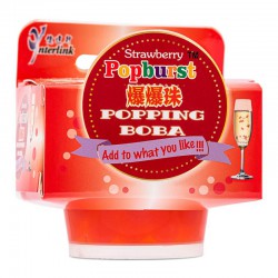 Popburst Strawberry Flavour Full Case of 24x 130g Popping Boba