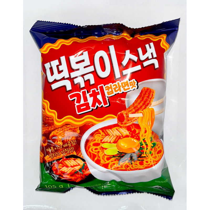 Hongsun Tteokbokki Snack 105g Kimchi Flavour