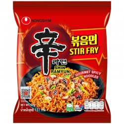 Nongshim Shin Ramyun Stir Fry Noodle 131g Korean Hot Spicy Noodles