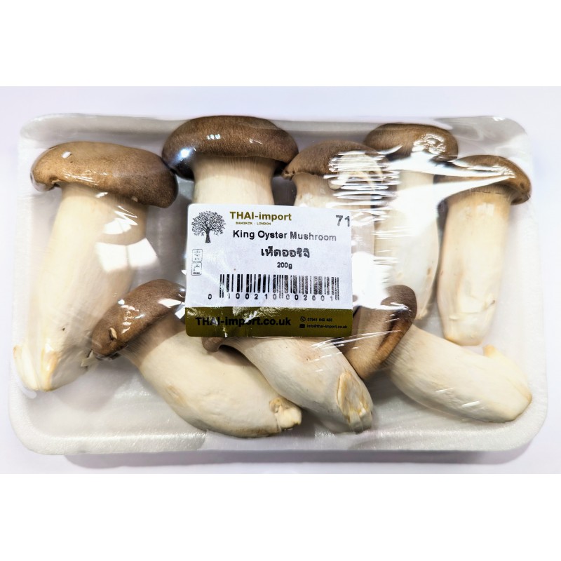 Fresh Thai-Import King Oyster Mushrooms 200g Fresh King Oyster Fresh Thai-Import King Oyster Mushrooms 200g Fresh King Oyster