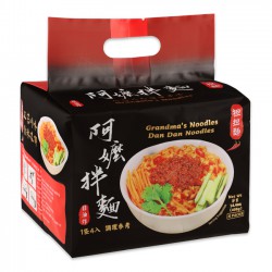 Grandma's Dan Dan Noodle 4x102g Broad Bean Flavour Noodles