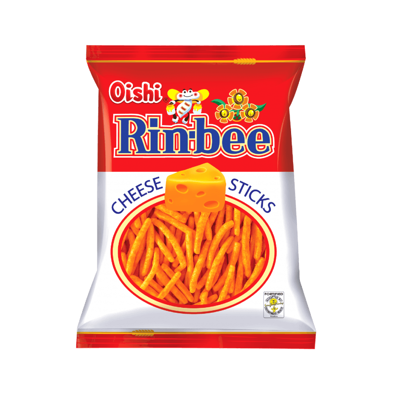 Oishi Rin-Bee Cheese Sticks 24g Filipino Wheat Stick Cheese Snack