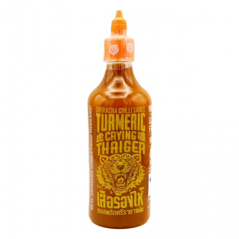 Crying Thaiger Turmeric Sriracha 440ml เสือร้องไห้ ซอสพริกศรีราชาหมิ่น Turmeric Sriracha Chilli Sauce