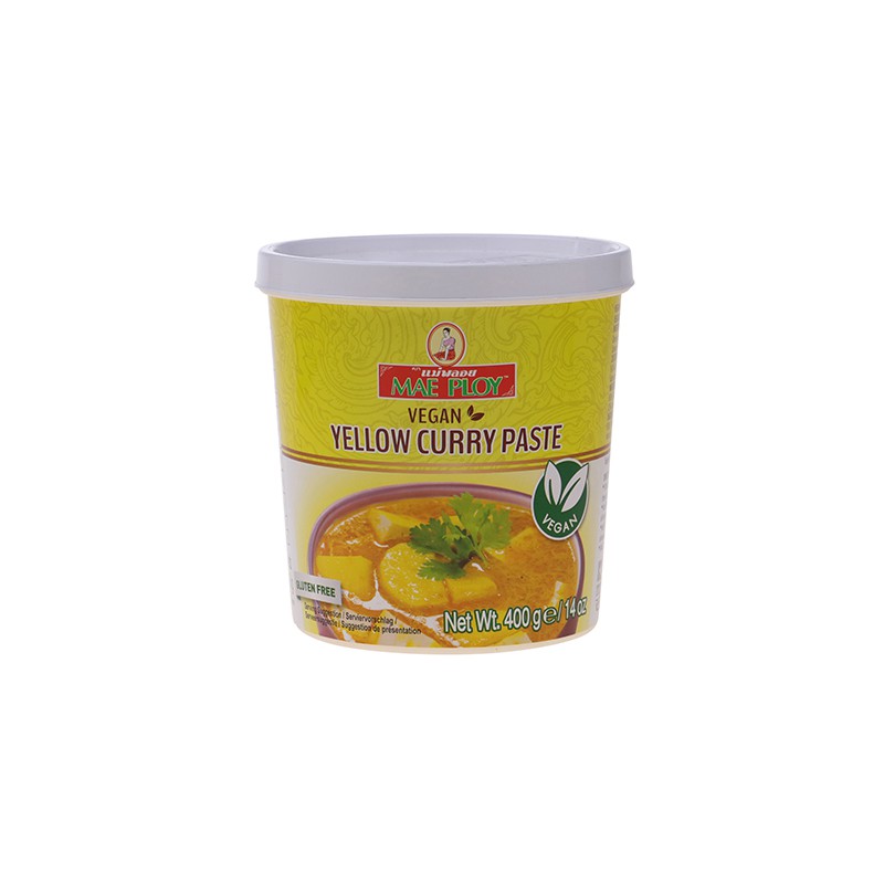 Mae Ploy Yellow Curry Paste 400g Vegetarian & Vegan Curry Paste Mae Ploy Yellow Curry Paste 400g Vegetarian & Vegan Curry Paste