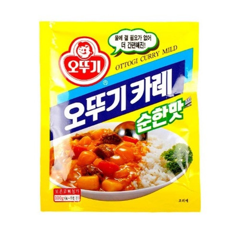 Ottogi Curry Powder Mild 100g 오뚜기 카레분말 순한맛 Mild Korean Curry Powder Ottogi Curry Powder Mild 100g 오뚜기 카레분말 순한맛 Mild Korean Curry Powder
