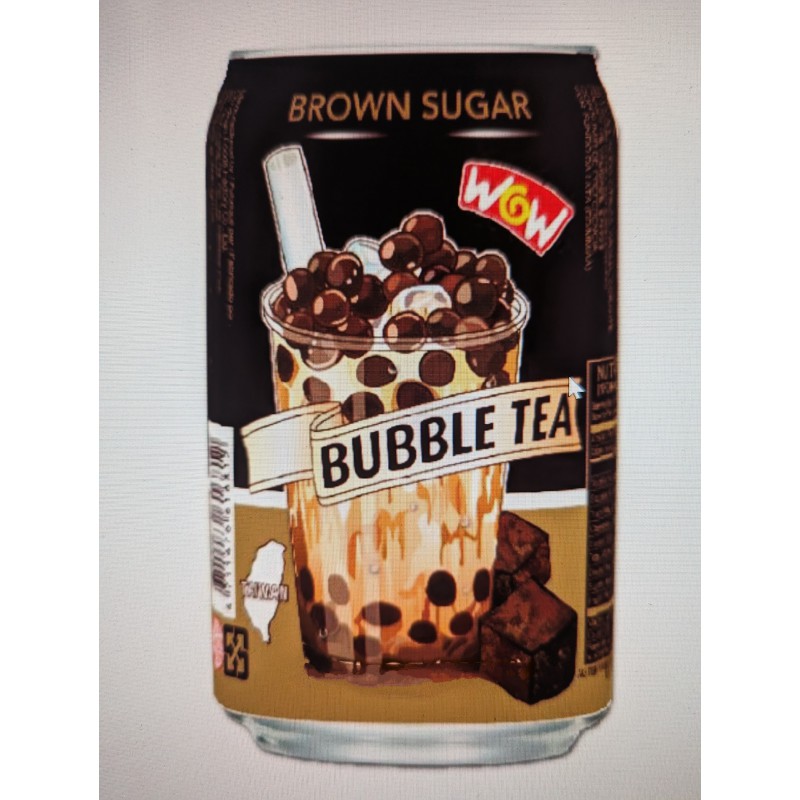 Wow Brown Sugar Boba Tea 235ml Brown Sugar Konjac Bubble Tea