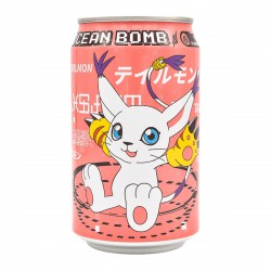 YHB Ocean Bomb Digimon Adventure Tailmon Pomegranate 330ml Sparkling Pomegranate Water