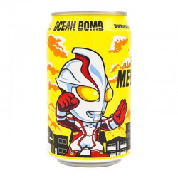 YHB Ocean Bomb Ultraman Mebius Lime 330ml Sparkling Lime Water