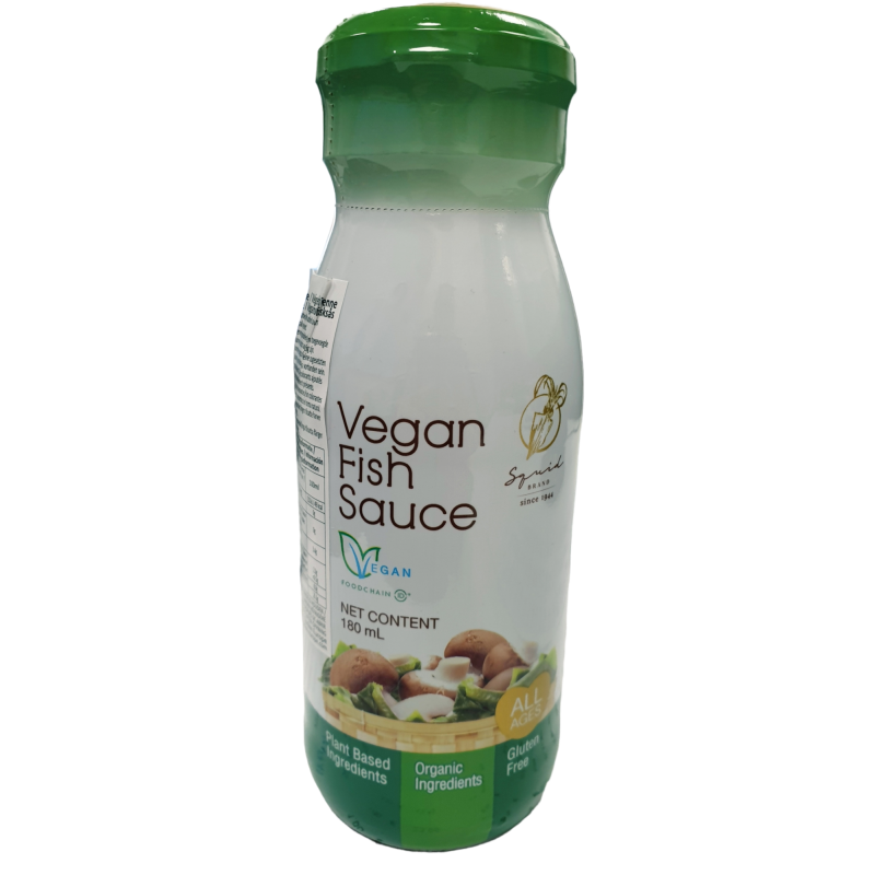 Squid Brand GF Vegan Fish Sauce 180ml Thai Gluten Free Vegan Fish Sauce Squid Brand GF Vegan Fish Sauce 180ml Thai Gluten Free Vegan Fish Sauce