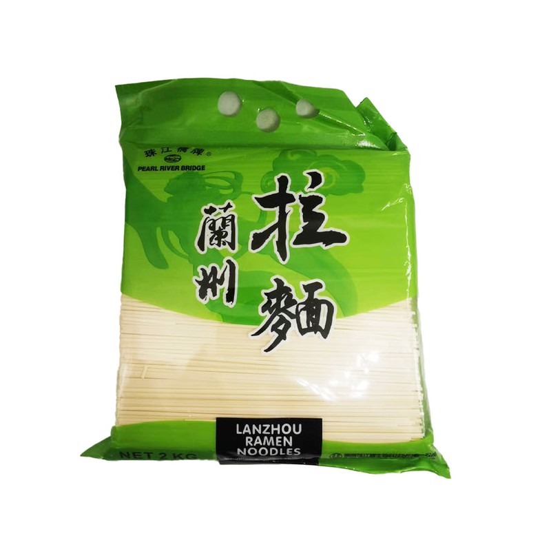 Pearl River Bridge Lanzhou Ramen Noodles 2kg 蘭州拉麵 PRB Chinese Wheat Noodles