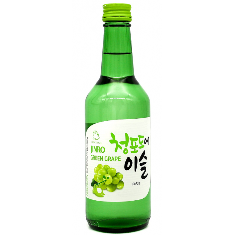 Jinro Grape Flavour Soju Alc 13% by vol 360ml Korean Fruit Soju Jinro Grape Flavour Soju Alc 13% by vol 360ml Korean Fruit Soju