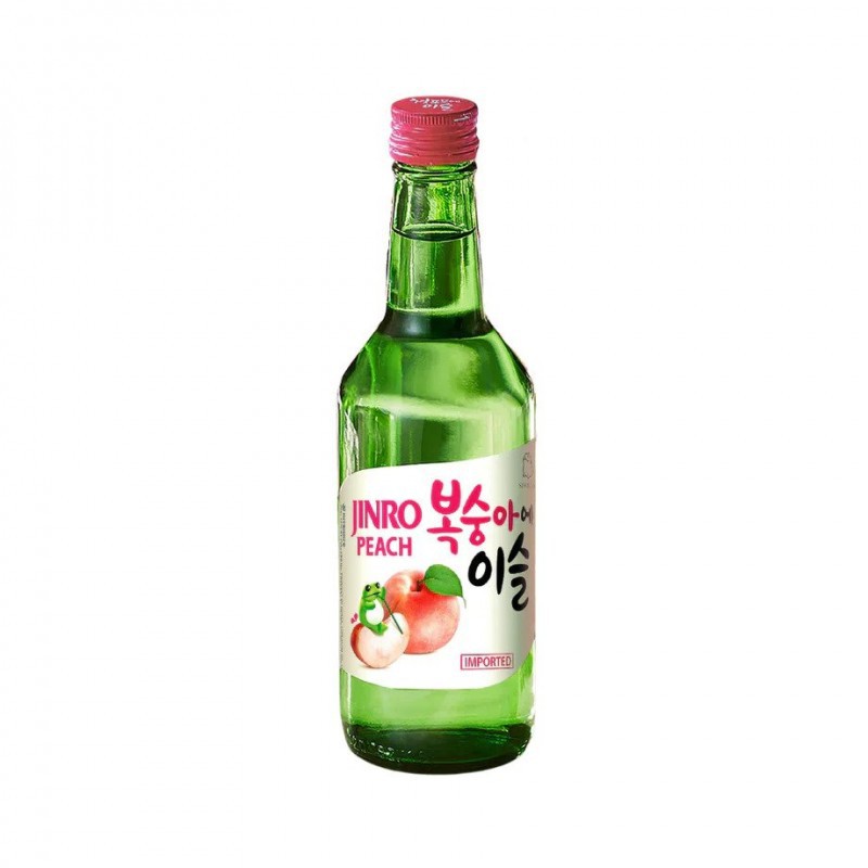 Hitejinro Peach Soju 13% by Vol 360ml Korean Peach Soju