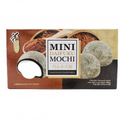 Love & Love Mini Chocolate Mochi 80g 巧克力味白巧心小大福 Mini Daifuku Chocolate & White Cocoa Butter Mo Chi