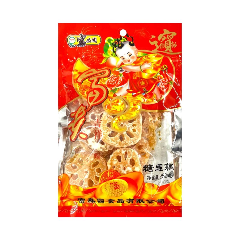Fu Sen Yuan Candied Lotus Roots 250g Candied Lotus Roots Fu Sen Yuan Candied Lotus Roots 250g Candied Lotus Roots