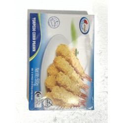 Gold Object Torpedo Corn Prawn Garlic Flavour 500g Handmade Frozen Peeled Prawn in Corn Flakes